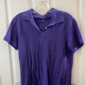 LADIES l l bean polo shirt small